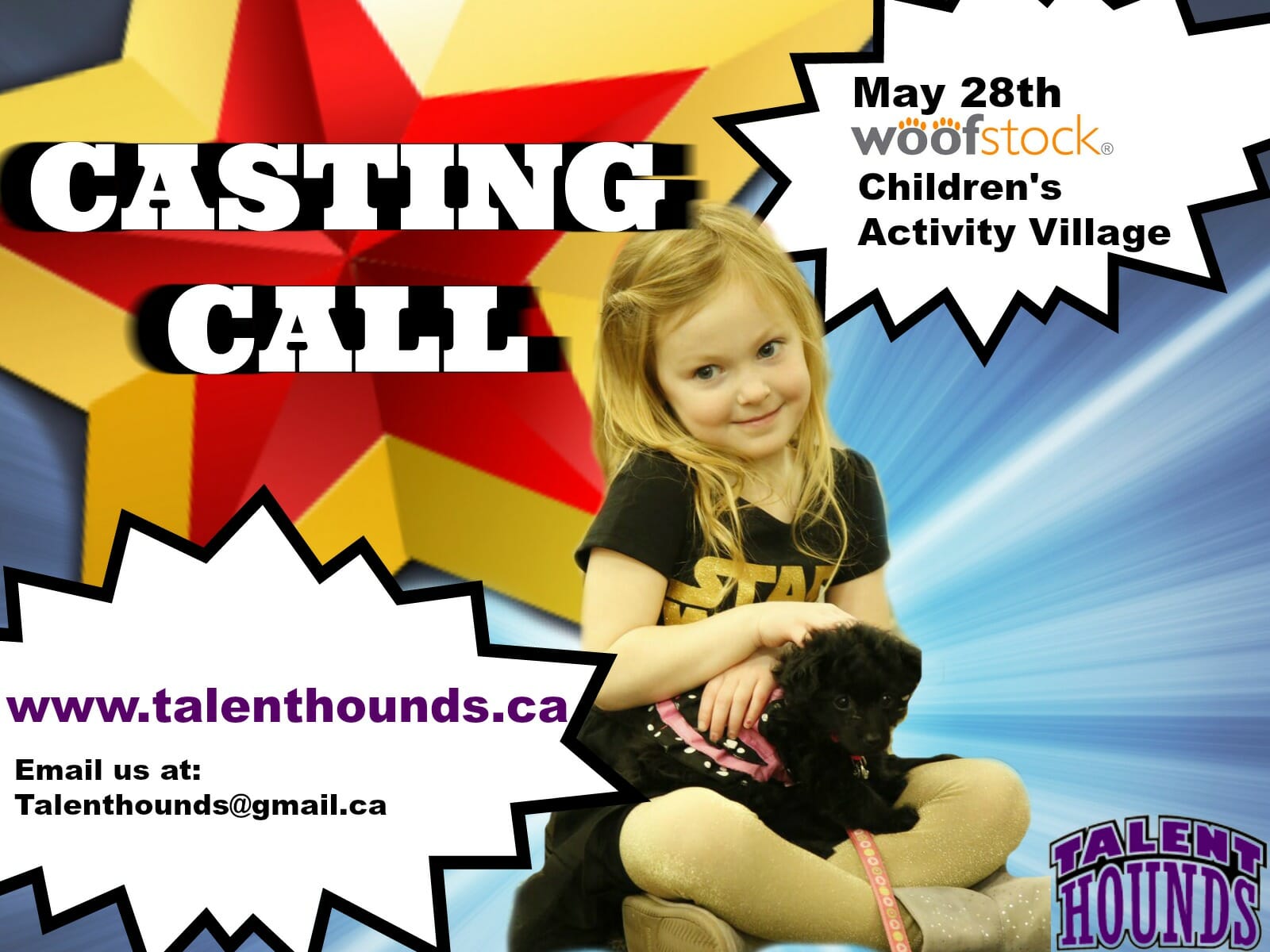 Casting Call for Kids Ages 6 to 12 Must Love Pets Talent Hounds